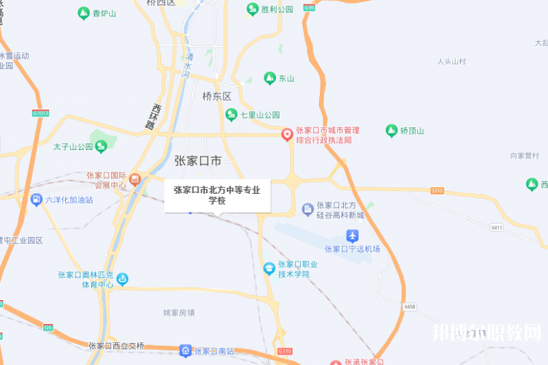 張家口市北方中等專業(yè)學校地址，乘車路線