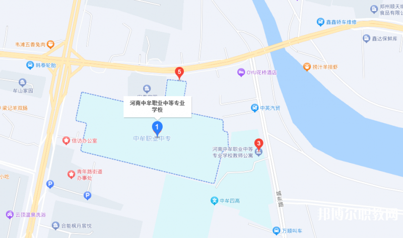 中牟縣職業(yè)中等專業(yè)學(xué)校地址，乘車路線