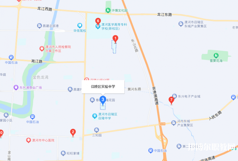 漯河市召陵區(qū)中等專業(yè)學(xué)校地址，乘車(chē)路線