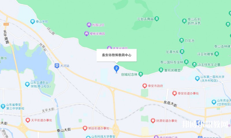 泰安市特殊教育中心地址，乘車路線