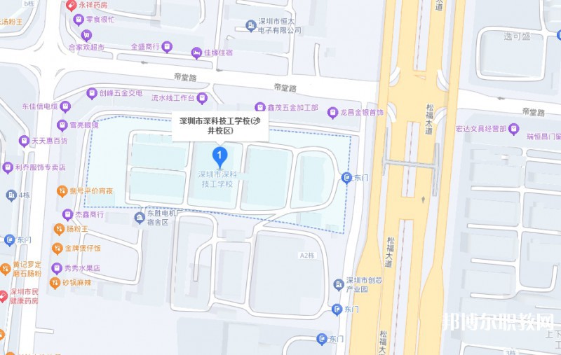 深圳市深科技工學(xué)校地址，乘車路線