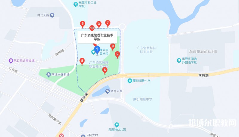 廣東酒店管理職業(yè)技術(shù)學(xué)院中職部地址，乘車(chē)路線