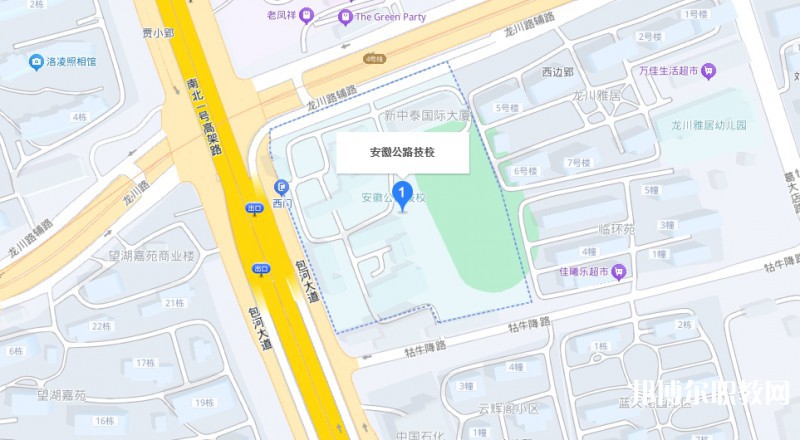 安徽省公路工程技工學(xué)校地址，乘車路線