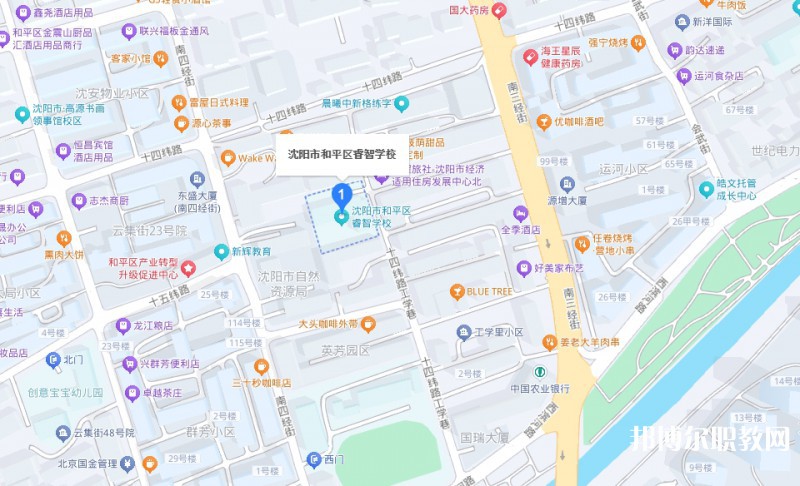 沈陽市和平區(qū)睿智學(xué)校地址，乘車路線